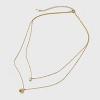 14K Gold Dipped Rose Pendant Multi-Strand Necklace - A New Day™ Gold - 3 of 4