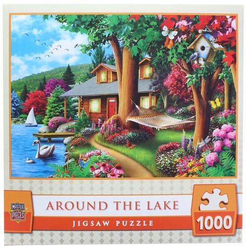 Mansion by the Lake 1000 Piece Jigsaw Puzzle Brand New Toys & Games 