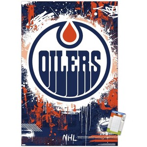 Trends International NHL Edmonton Oilers - Maximalist Logo 23 Unframed Wall Poster Prints - 1 of 4