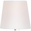 360 Lighting Justin Modern Accent Table Lamps 18" High Set of 2 Silver with USB Charging Port and Table Top Dimmers White Shade for Bedroom Home Desk - 3 of 4