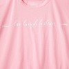 Pride Adult 'Live Laugh Lesbian' Cropped Short Sleeve T-Shirt - Pink - image 4 of 4