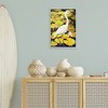 Stupell Industries Stepping Bird on Lily Pads Black Framed Giclee Art - 2 of 4
