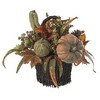 Nearly Natural Fall Pumpkin & Berry Table Arrangement - 2 of 4