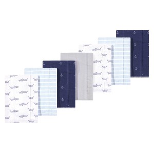 Luvable Friends Hudson Baby Flannel Burp Cloths 7pk - 1 of 1