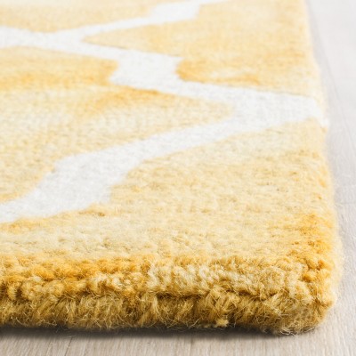 Artisan Gold & Ivory Hand-Tufted Wool Accent Rug - 2' x 3'