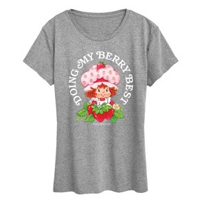 Women's - Strawberry Shortcake - Doing My Berry Best- Women'S Short Sleeve Graphic T-Shirt Short Sleeve Graphic T-Shirt - 1 of 4