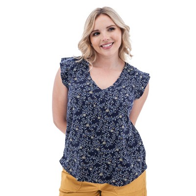 Aventura Clothing Women's Francesca Crepe Floral Print Top