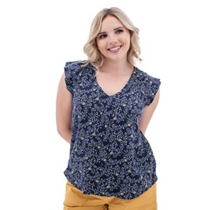 Aventura Clothing Women's Francesca Crepe Floral Print Top - 1 of 4