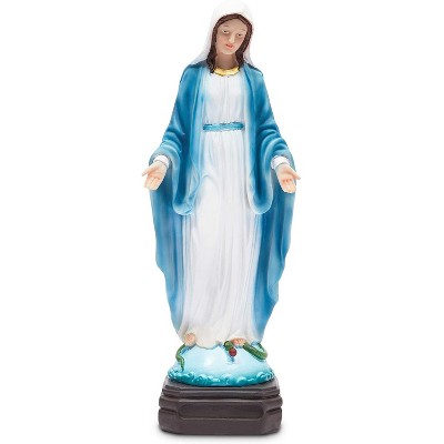 Juvale Lady of Miracles Figurine for Religious & Christian Decor, Resin, 12"