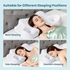 ChicFurnit Bed Pillows Supportive Memory Foam Pillow for Shoulder Ergonomic Neck Support Pillow for Bedroom, White, 24.02"*15.35"*5.12" - 2 of 4