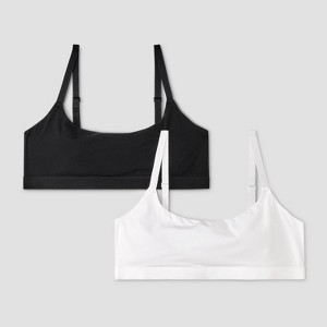 Girls' 2pk Fits All Scoop Bra - art class™ - 1 of 4