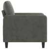 vidaXL Sofa Chair Dark Gray 23.6 in. Velvet - 4 of 4