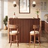 Lantine 55-Inch Home Bar Unit, 2-Tier Liquor Bar Table, Wooden Wine Table Reception Desk for Home Pub, Kitchen, Living Room - 4 of 4