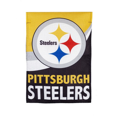 Evergreen Pittsburgh Steelers Burlap 3' X 5' Flag, Premium Single Sided  Printed With Grommets, Printed In The Usa : Target