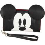 Disney Mickey Mouse Ears 90 Years True Original 3D Cell Phone Wristlet Wallet Black