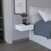 NicBex 15.7 inch Length Floating Nightstand with 1 Drawer,Modern Wall-Mounted Side Table with Wood Frame,Bedside Table for Bedroom,Living Room - 2 of 4