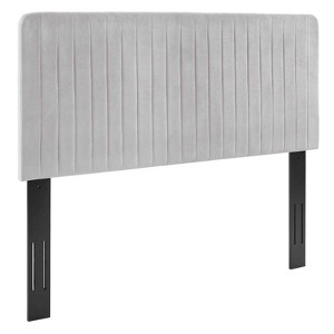 Milenna Channel Tufted Performance Velvet Panel Headboard - Modway - 1 of 4