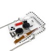 Clear Crossbody Purse Bag for Women Stadium Approved with Silver Studded Rivet, Clear PVC Clutch Handbag for Concert & Game Day - 4 of 4