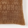 Oversize Chenille Woven Jacquard Square Throw Pillow - Threshold™ designed with Studio McGee - 3 of 4