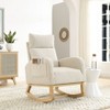 NicBex Polyester Glider Rocking Chair,Upholstered Nursery Rocking Chairs with High Backrest,Comfy Rocking Chair,Nursing Chair for Bedroom - 2 of 4