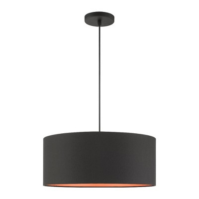 Sentosa 18" Brushed Nickel Indoor/Outdoor 3-Light LED Drum Pendant