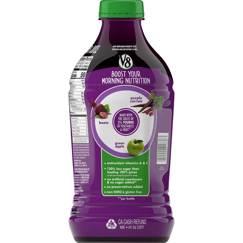 V8 Veggie Blend Purple Power Vegetable & Fruit Juice - 46 fl oz Bottle, 4 of 7