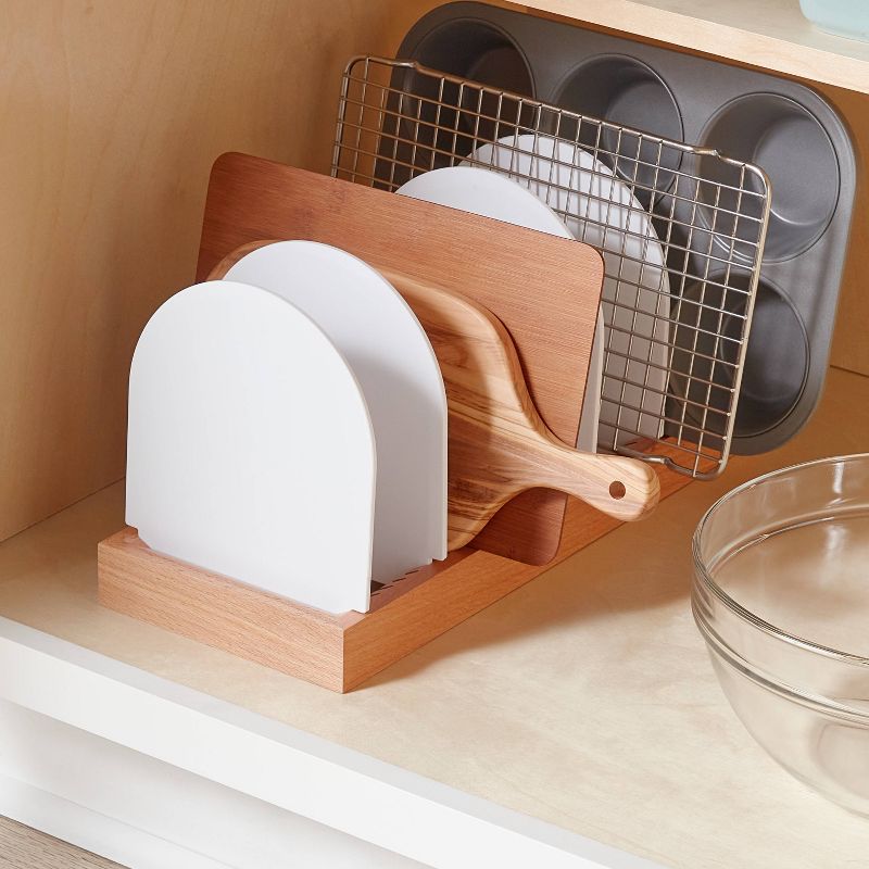 Wood Cookware Organizer White - Brightroom&#8482;, 3 of 5
