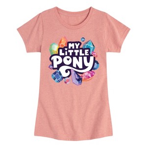 Girls' - My Little Pony - Crystals Logo Fitted Short Sleeve Graphic T-Shirt - 1 of 4