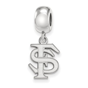 Black Bow Jewelry Sterling Silver Florida State Seminoles NCAA Bead Charm - 1 of 4