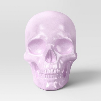Iridescence Plastic Skull Figurine - Hyde and EEK! Boutique™ Pink