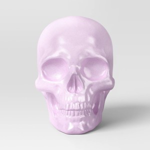 Iridescence Plastic Skull Figurine - Hyde and EEK! Boutique™ Pink - 1 of 3