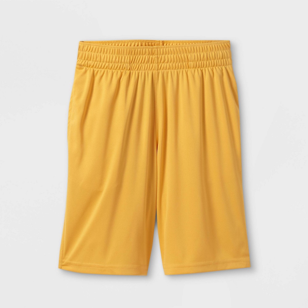 Boys' Pull-On Activewear Shorts - Cat & Jack™ Mustard Yellow XL