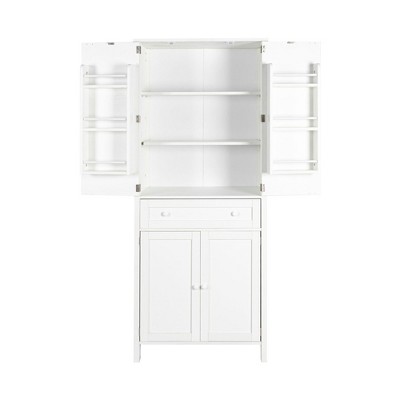 NicBex 70.87 Inch Tall Kitchen Pantry Storage Cabinet with Drawer and Adjustable Shelves for Dining Room,Bathroom,Kitchen,White