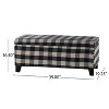 CAVINAS Modern Storage Ottoman Bench with Soft-Close Hinges,Versatile Footstool with Hidden Storage,Bed Bench for Living Room,Entryway - 3 of 4