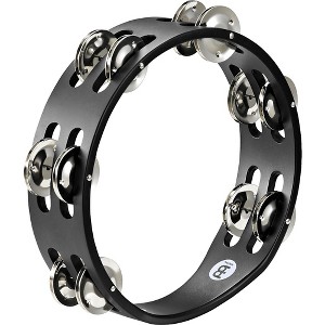 MEINL Compact Wood Tambourine Two Rows Steel Jingles Black - 1 of 1