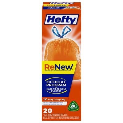 Orange hefty energy bags sale