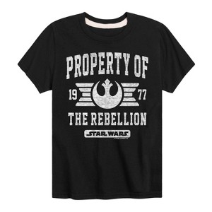 Boys' - Star Wars - Property Of Rebellion Short Sleeve Graphic T-Shirt - 1 of 4