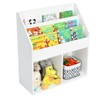 Tangkula Kids Wooden Bookshelf Bookcase Display Rack Toy Storage Cabinet Organizer Holder for Kids Room&Nursery - 3 of 4