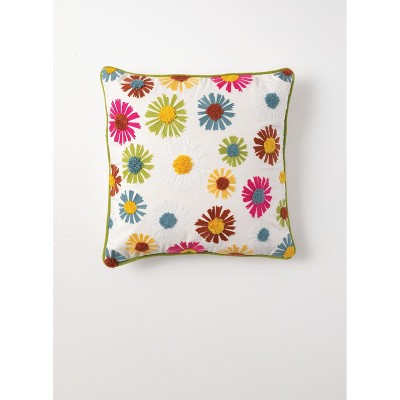 Sullivans Daisy Pillow 18"L Multicolored