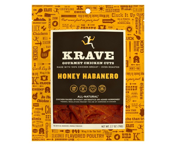 Krave Honey Habanero Gourmet Chicken Cuts Jerky - 2.7oz