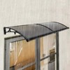 YIYIBYUS Front Door Arch Rainshed Canopy for Outdoor Sun Protection for Balconies/Roofs/Yards/Garages - 2 of 4