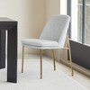 Spruce&Spring Modern Dining Chair with Metal Legs Set of 2 - 4 of 4