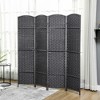 HOMCOM Room Divider, Folding Privacy Screen, 5.6' Tall Freestanding Partition for Home Office, Bedroom - 3 of 4