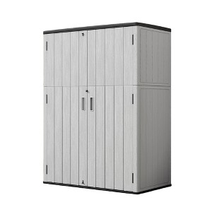 Decksplore Outdoor Storage Cabinet Multi-functional Storage Cabinet Storage Box Waterproof Outdoor Storage Shed - 1 of 4