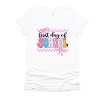 Simply Sage Market First Day Of School Checker Border Short Sleeve Tee - 2 of 4