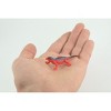Red Head Agama, Rainbow Lizard, Rubber Reptile, Hand Painted, Educational, Realistic, Model, Replica, Toys, Kids, Gift,   2 1/2 Inches.    WR41 B197 - 2 of 4