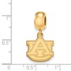Black Bow Jewelry 14k Yellow Gold Plated Sterling Silver Auburn Tigers NCAA Bead Charm - 2 of 3