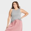 Women's Slim Fit Ribbed 2pk Bundle Tank Top - A New Day™ - 2 of 3