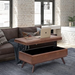 NicBex 42.1" Storage Bench Rectangle Lift Top Coffee Table Storage Ottoman for Bedroom, Living Room - 1 of 4