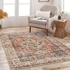 Lahome Persian Medallion Short Pile Velvet Rectangular Indoor Area Rug - 2 of 4